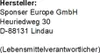 Sponser Whey Isolate 94 - 425 g Schokolade Produktbild-Vorschau 2
