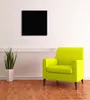 Wallario Premium Leinwandbild Schwarz in Größe 50 x 50 cm Produktbild-Vorschau 2