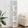 vidaXL Półka narożna biała 33x33x164,5 cm materiał Podgląd zdjęcia produktu 12