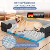 ELONEO Orthopädisches Hundebett, Größe L - Schwarz Produktbild-Vorschau 2