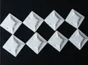 Eight white diamond-shaped cable tie mounts are arranged in two rows on a black background. Produktbild-Vorschau