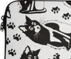 MuchoWow® Laptop Hülle 15 Zoll Muster - Katze - Schwarz - Produktbild-Vorschau 3