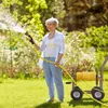 Vozík na hadicu Relaxdays, do 60 m, 4 plné gumové kolesá, Náhľad obrázku produktu 3