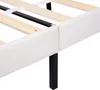 Čalouněná postel 140x200 cm s lamelovým roštem, opěradlem a Náhled obrázku produktu 9