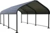 Carport Metallcarport "Phoenix" - 13,5 m² - Grau Produktbild-Vorschau 1