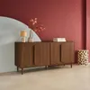 sweeek - Vintage-Sideboard im Holzlook mit 4 Türen, 160 cm Produktbild-Vorschau 3