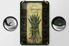 Blechschild Spruch 12x18cm Cafe de Paris Asparagus Spargel Produktbild-Vorschau 2