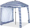 A striped beach tent with a removable side wall. Anteprima dell’immagine prodotto