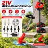 21V Akku-Rasentrimmer, Mit 2 × 2000 mAh Akku und Ladegerät, Produktbild-Vorschau 1