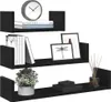 vidaXL Wandregale 3 Stk. Schwarz Eichen-Optik Holzwerkstoff Produktbild-Vorschau 4