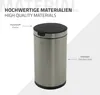 ML-Design Mülleimer mit Sensor 30L rund, Edelstahl Silber Produktbild-Vorschau 7