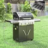 Outsunny Gasgrill 12 KW Grillwagen inkl 5 Brenner Produktbild-Vorschau 3