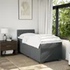vidaXL Boxspringbett mit Matratze Dunkelgrau 90x190 cm Produktbild-Vorschau 4