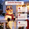 Weihnachts-Rentier Solar-Klemmleuchte, warmes Licht, Produktbild-Vorschau 4