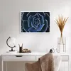 Poster - Poster ohne Rahmen - Blau Kaktus Blume - 70x50 cm Produktbild-Vorschau 5