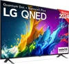 A television screen displaying a colorful abstract image, with branding and product information overlaid. Podgląd zdjęcia produktu