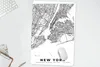 MuchoWow® Mauspad Mousepad New York - Stadtplan - Schwarz Produktbild-Vorschau 5