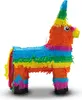 Piñata bunter Esel 41 x 55 cm Partyspiele Kinder Geburtstag Produktbild-Vorschau 1