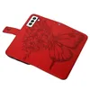 Galaxy S23 Hülle, Schmetterling Prägung Flip Leder Produktbild-Vorschau 7
