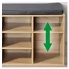 KESPER® Schuhschrank mit Sitzkissen, Sonoma Eiche; Produktbild-Vorschau 3