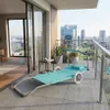 Sonnenliege mit Rädern mit Dach Klappliege Verstellbare Produktbild-Vorschau 7