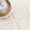 Teppich Hochflor Wohnzimmer - 120x170 cm - Landhaus Creme - Produktbild-Vorschau 3