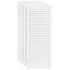 vidaXL Schranktüren Lamellen-Design 4 Stk Weiß 99,3x39,4 cm Produktbild-Vorschau 1