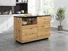 2-türige Kücheninsel mit 1 Nische aus MDF - Natur und Produktbild-Vorschau 2