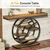 A console table with multiple shelves displayed in a room setting. Anteprima dell’immagine prodotto
