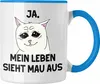 Dank Meme Tasse Katzen Besitzer Wortspiel Ja Mein Leben Produktbild-Vorschau 1