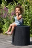 Zahradní stolek úložný COOL STOOL Ø 44 cm antracitový Náhled obrázku produktu 11
