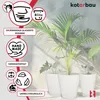 KOTARBAU® Sada 3 květináčů s podšálkem Bílá ⌀ 26 cm V: 32 Náhled obrázku produktu 4