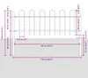 vidaXL Záhradný plot BOXTEL s oceľovým držiakom 181 x 60 Náhľad obrázku produktu 4