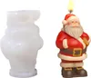 3D silikónové formy na sviečky Father Christmas, vianočné Náhľad obrázku produktu 1