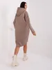 Rue Paris Langes Sweatshirt für Damen Teivance dunkelbeige Produktbild-Vorschau 5