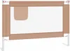 vidaXL Chránič postele pro batolata Taupe 100x25 cm Látka Náhled obrázku produktu 1