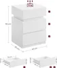 VASAGLE Comodino moderno con illuminazione a LED 35x40x55 Anteprima dell’immagine prodotto 2