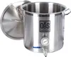 Maischetopf 50l, Zapfhahn, Thermometer, Stahl, OBS Produktbild-Vorschau 1