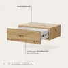 Comodino >Thorben< in rovere Artisan - 42x14x30 cm Anteprima dell’immagine prodotto 4