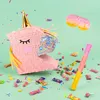 Relaxdays Piñata Eenhoorn, met stok en masker, feestpiñata Productafbeelding-voorbeeld 5