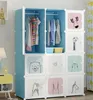 Kinder Kleiderschrank Steckregal Kunststoff DIY Regalsystem Produktbild-Vorschau 3
