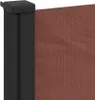 vidaXL Seitenmarkise Ausziehbar Braun 100x500 cm Produktbild-Vorschau 7