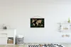 MuchoWow® Textilposter Weltkarte - Schwarz - Pflanzen 60x40 Produktbild-Vorschau 2