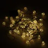 Solární zahradní osvětlení koule 7m 50LED teplá bílá Náhled obrázku produktu 5