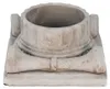 Clayre & Eef Blumentopf 21x21x11 cm Grau Stein Anteprima dell’immagine prodotto 3