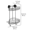 WENKO Dusch Regal Ablagen Eck Dusche mit Haken Korb Bad Bad Produktbild-Vorschau 5