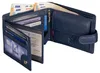 Leder Geldbörse Herren Portemonnaie RFID Querformat Produktbild-Vorschau 1