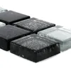 Glas Fliesenbordüre Johnstown Schwarz Silber Q23 Produktbild-Vorschau 4