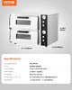 VEVOR forno elettrico per pizza da 457 mm 2500 + 2500 W Anteprima dell’immagine prodotto 7