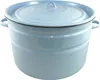 XXL Emaille 32 Liter Behälter mit Deckel hellblau Retro Produktbild-Vorschau 1